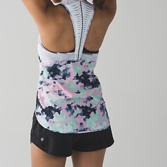 Lululemon Athletica Sz 6 Top Vent It Out Singlet Clouded Dreams - Picture 1 of 10